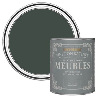 Peinture Verte pour Meubles, Finition Satinée - RUST-OLEUM - After Dark 750ml