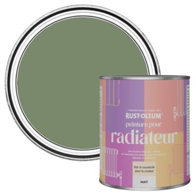 Peinture Verte pour Radiateur, Finition Mate - RUST-OLEUM - Broussaille 750ml