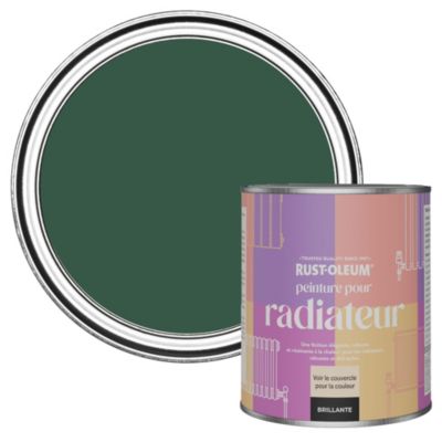 Peinture Verte Résistante à la chaleur pour Radiateur, Finition Brillante  - RUST-OLEUM - Pinède 750ml
