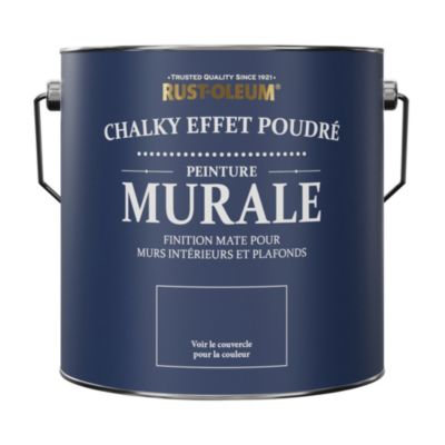 Peinture Violette pour Murs et Plafonds mat profond Chalky - RUST-OLEUM - Iris 2,5 L