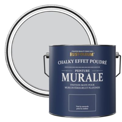 Peinture Violette pour Murs et Plafonds mat profond Chalky - RUST-OLEUM - Ombre Lilas 2,5 L