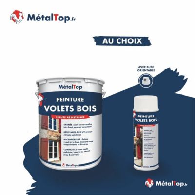 Peinture Volets Bois - Gris anthracite - RAL 7016 - 1 L - Métaltop