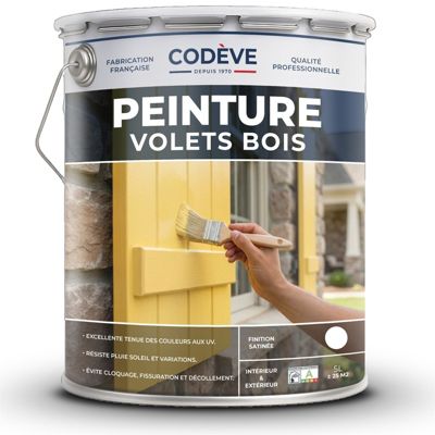 Peinture Volets Bois Rouge Basque - 5 L   - Codeve Bois - RAL 3004