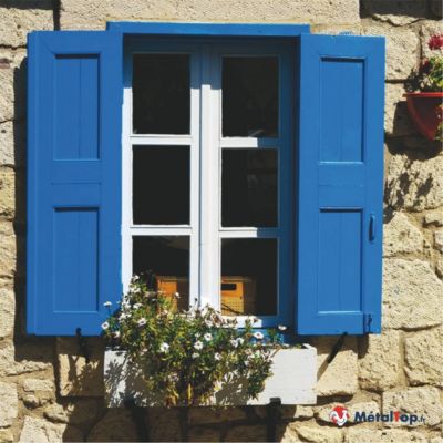 Peinture Volets Bois - Rouge basque - RAL 3004 - 1 L - Métaltop