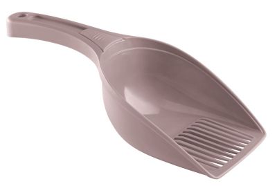 Pelle à litière en plastique coloris gris rosé l.12 x l.6 x H.29,5 cm