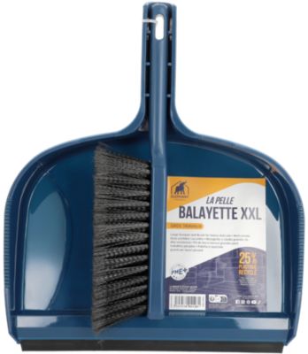 Pelle avec balayette Éléphant en polypropylène coloris bleu largeur 33,5 cm