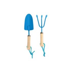 Pelle et petit râteau de jardin enfant coloris bleu - Esschert Design