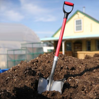 Pelle rebord Root Slayer en acier au carbone