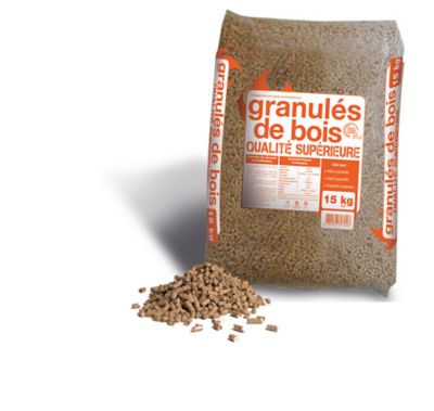 Pellet 100 résineux 15kg Castorama