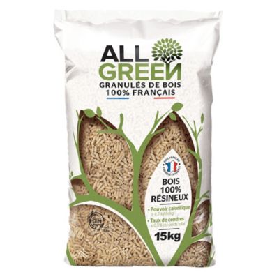 Pellets All Green 100 Bois Naturel Français Sac de 15 kg DINplus — free download