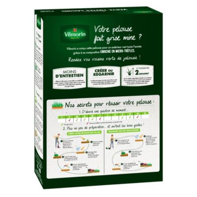 Pelouse verte toutes saisons 1kg Vilmorin