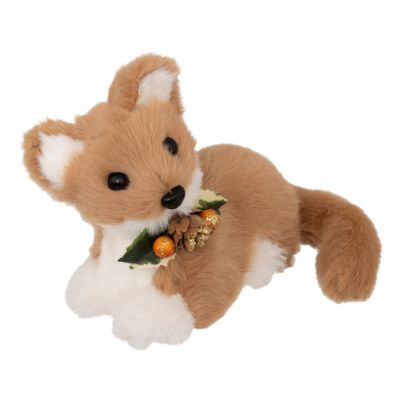 Peluche de noël renard L.14cm Feeric Light & Christmas