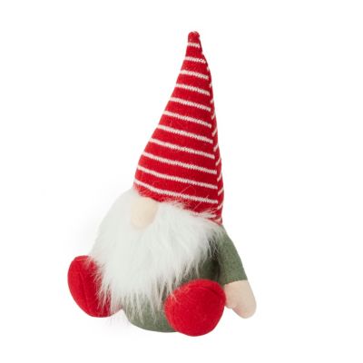 Peluche de Noël vert et rouge gnome scandinave petite taille