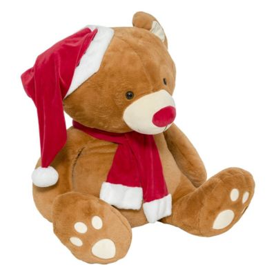 Peluche ours noel geant 100cm - feeric lights & christmas