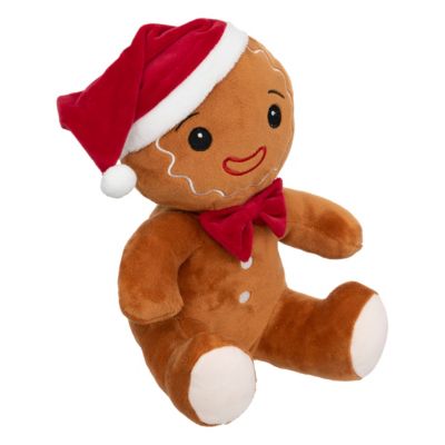 Peluche pain d'épice avec bonnet de noël 25cm Feeric Light & Christmas
