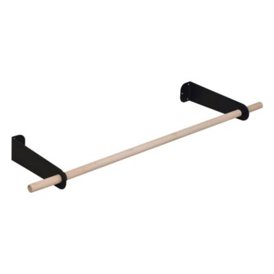 Penderie murale L. 100 cm noir et effet bois Homesight Yuri