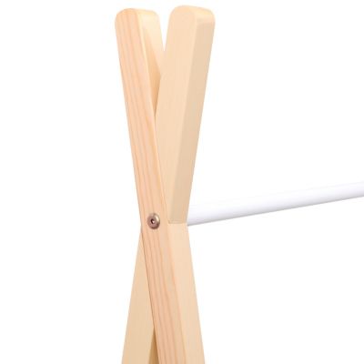 Penderie pour enfant bois et blanche avec tiroir LOU - HAPPY GARDEN