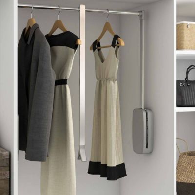 Penderie rabattable chroméee pour armoire Sling Largeur télescopique de 60 à 83 cm