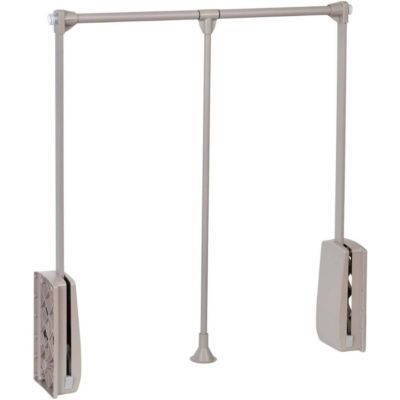 Penderie rabattable gris pierre pour armoire Hang Largeur télescopique de 83 à 115 cm