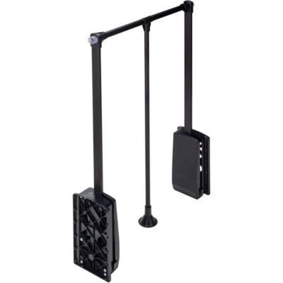 Penderie rabattable noire pour armoire Hang Largeur réglable de 83 à 150 cm