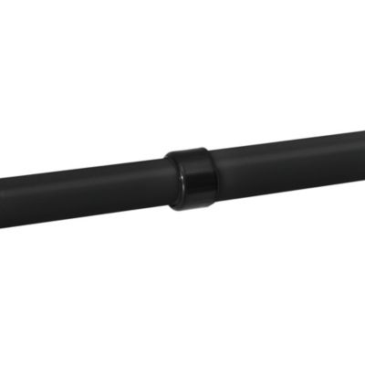 Penderie télescopique Kemi acier laqué 150 - 230 cm noir en.casa