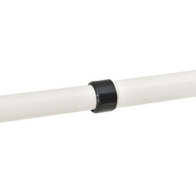 Penderie télescopique Kemi acier laqué 75 -115 cm blanc en.casa
