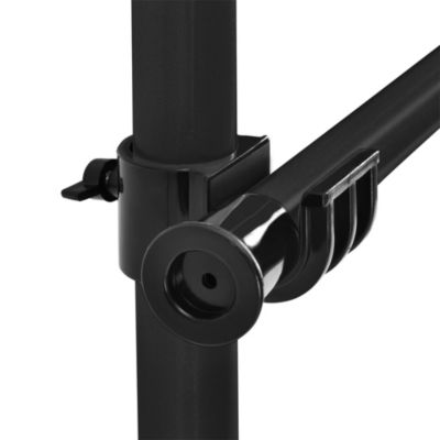 Penderie télescopique Kemi acier laqué 75 -115 cm noir en.casa