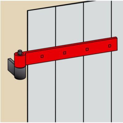 Penture droite cataphorèse 50x8x1200mm diamètre 20mm - TORBEL - 1158124