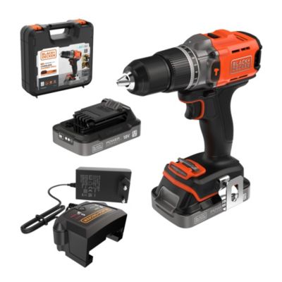 Perceuse à percussion sans fil Black & Decker BCD383D2XK-QW 18V 2.0 Ah