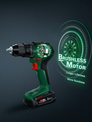 Perceuse à percussion sans fil Bosch UniversalImpact 18V-60 2x2Ah