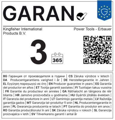 Perceuse à percussion sans fil brushless Erbauer ECD18-Li-2 18V - 2x4Ah