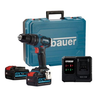 Perceuse à percussion sans fil brushless Erbauer ECD18-Li-2 18V - 2x4Ah