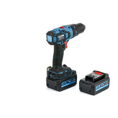 Perceuse à percussion sans fil brushless Erbauer ECD18-Li-2 18V - 2x4Ah