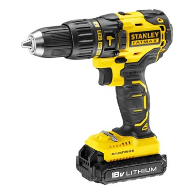 Perceuse à Percussion Sans Fil STANLEY FATMAX 18V V20 SFMCD726B-XJ - Outil Seul, Puissante 80Nm Pour Maçonnerie Et Bricolage