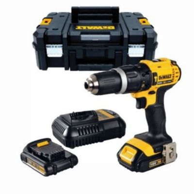 DeWalt - Perceuse visseuse à percussion à batterie 18V Li-Ion 2x1