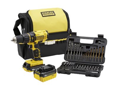 Perceuse-visseuse à Percussion Sans Fil STANLEY FATMAX 18V (Outil Seul) SFMCD726B | Moteur Brushless, 80 Nm, 34 000 BPM