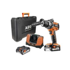 perceuse aeg à percussion BSB18C2BL-202C 18.0 V avec batterie sans fil 2.0 Ah