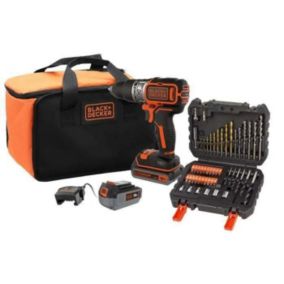 perceuse black + decker à percussion BL188ME2SA-QW 18.0 V avec batterie sans fil 2.5 Ah