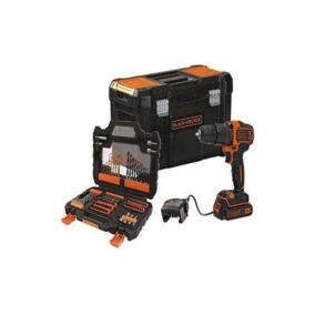 perceuse black + decker visseuse BDCHD18S1KA 18.0 V avec batterie sans fil 1.5 Ah