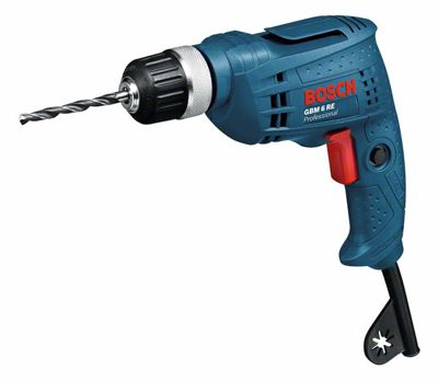 Perceuse filaire Bosch GBM 6 RE Professional - 350 W, 4 000 tr/min, perçage métal et bois, réversible