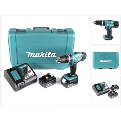 perceuse MAKITA à percussion DHP453RFE 18.0 V avec batterie 3 2 avec coffret