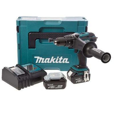 perceuse makita visseuse dhp458 18.0 V 400 W avec batterie sans fil 4.0 Ah