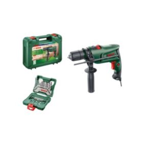 Perceuse à percussion 630W + Kit de perçage / vissage 33 pièces + Poignée + Mallette BOSCH EASYIM