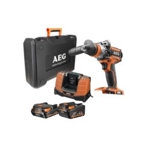 Perceuse à percussion AEG - BSB18CBL-X02C - Brushless 18V - 2 Batteries 4.0 et 2.0 Ah - 1 Chargeur