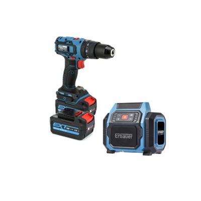 Perceuse A Percussion Sans Fil Brushless Erbauer Ecd18 Li 2 18v 2x4ah Enceinte Bluetooth Castorama