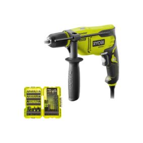 perceuse ryobi à percussion rpd800-k 800 W avec batterie avec coffret