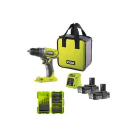 perceuse ryobi visseuse R18DD2-220S 18.0 V avec batterie 2.0 Ah 2 avec coffret