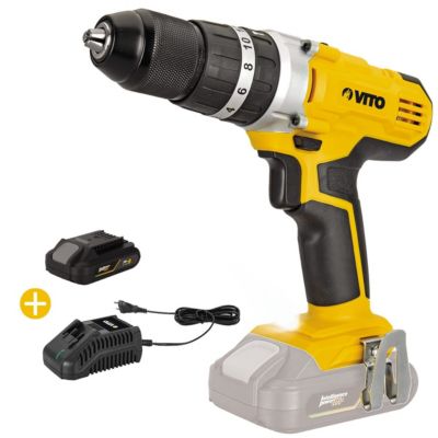 Batterie Lithium-Ion 20V 1.3Ah + Chargeur Rapide - Pack De Rechange Universel