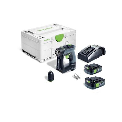 Perceuse-visseuse 10,8V CXS 12 2,5-Plus + 2 batteries 2,5Ah + chargeur + coffret SYSTAINER SYS3 M 187 - FESTOOL - 576864