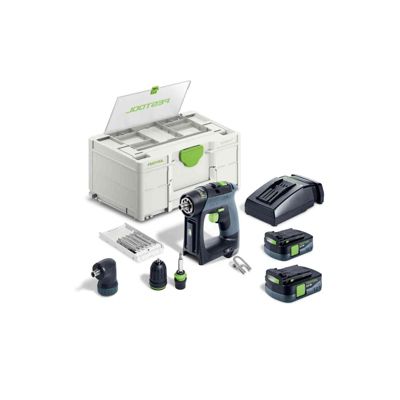 Perceuse-visseuse 10,8V CXS 12 2,5-Set + 2 batteries 2,5Ah + chargeur + coffret SYSTAINER SYS3 DF M 187 - FESTOOL - 576865